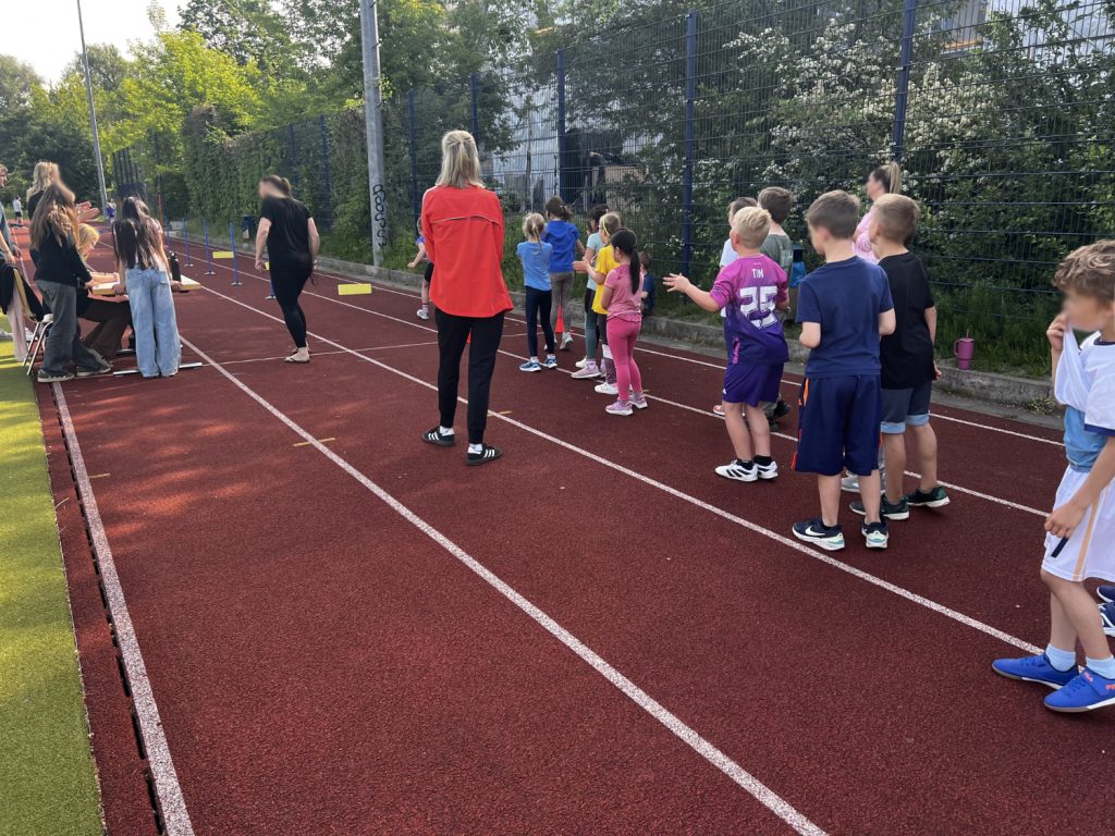 Anstehen für den Wendesprint.